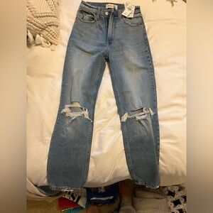 Ankle straight super high rise - Abercrombie and Fitch